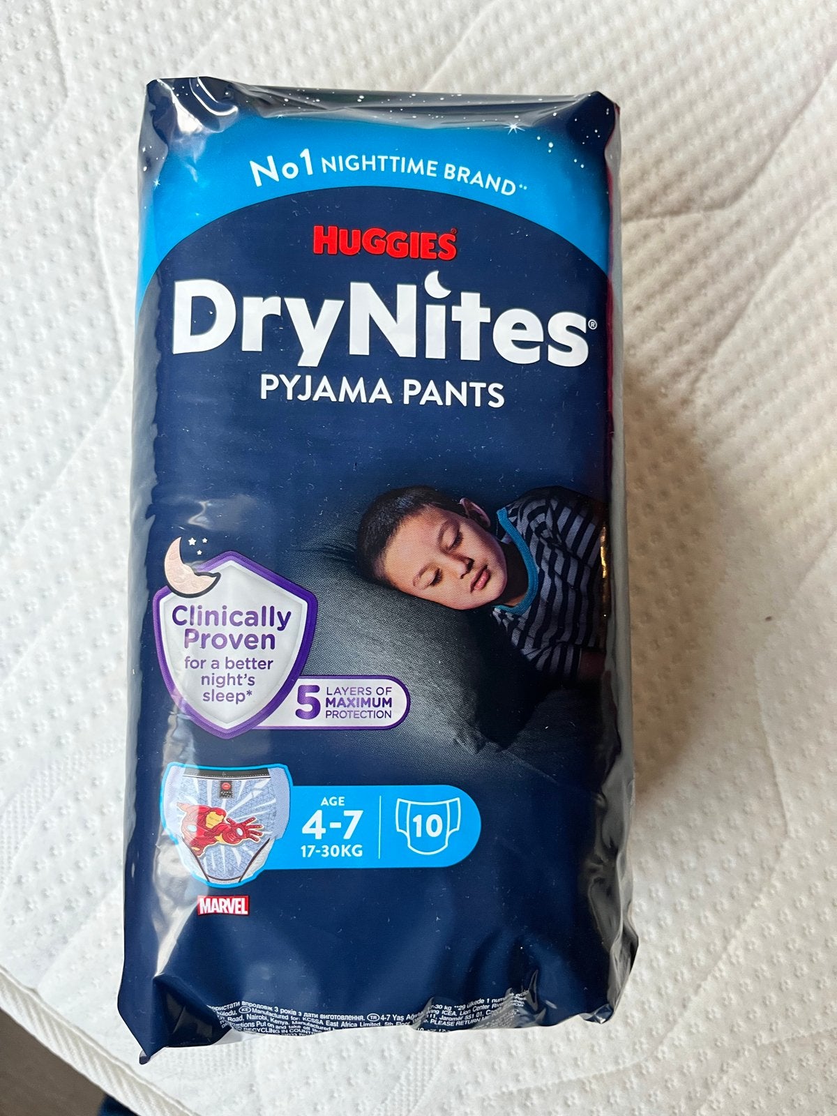Huggies DryNites Pyjama Pants 4-7 jaar (9x10 stuks), Verzenden, Nieuw