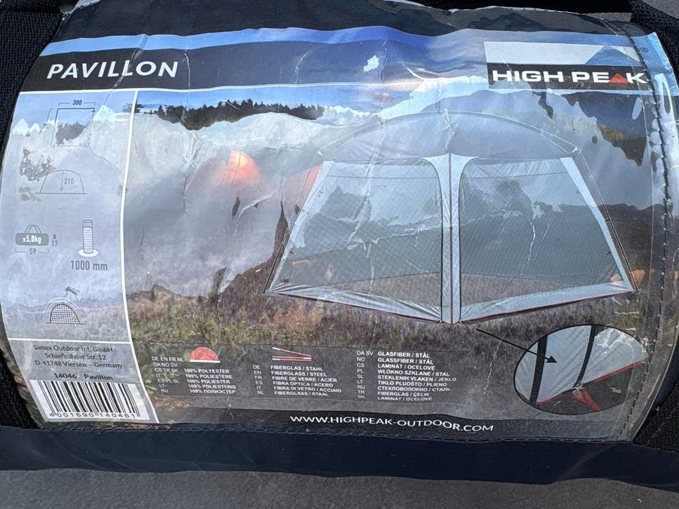 High Peak Pavilion Tent - Zo goed als nieuw, Ophalen of Verzenden, Zo goed als nieuw, Tot en met 2