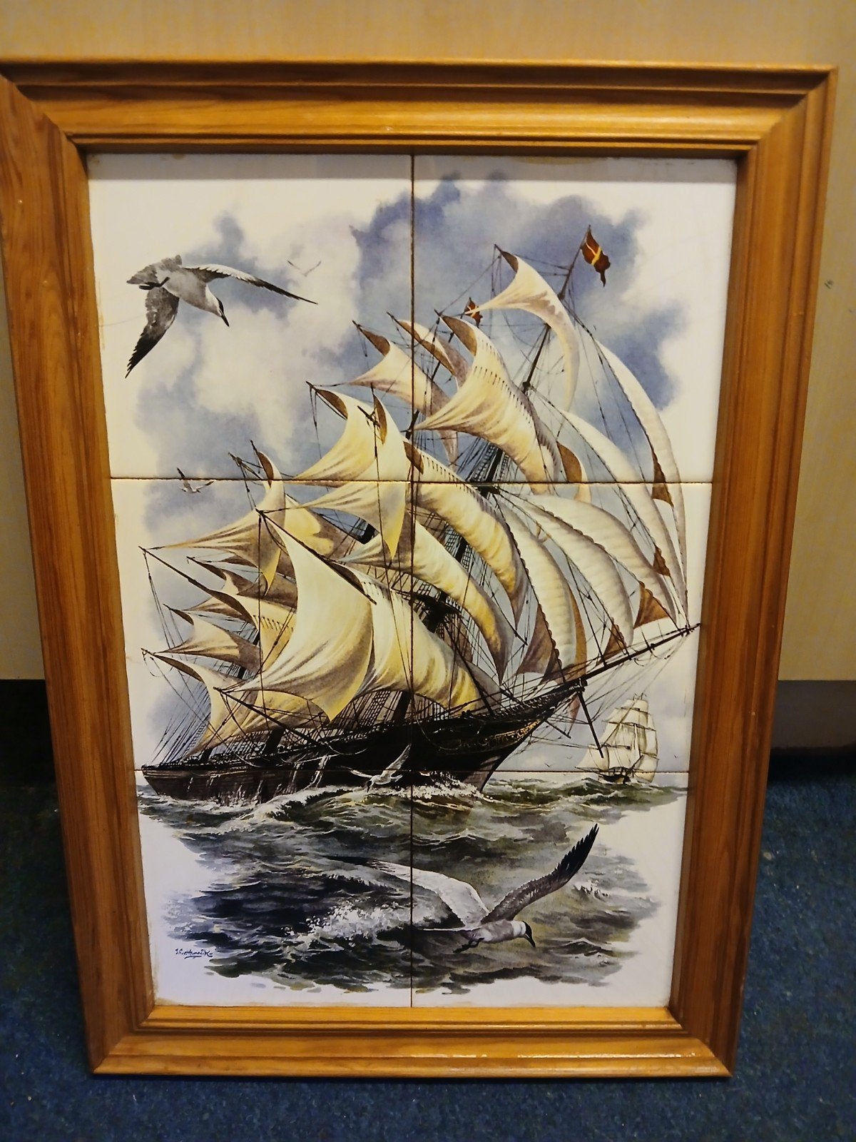 tegeltableau, Ophalen