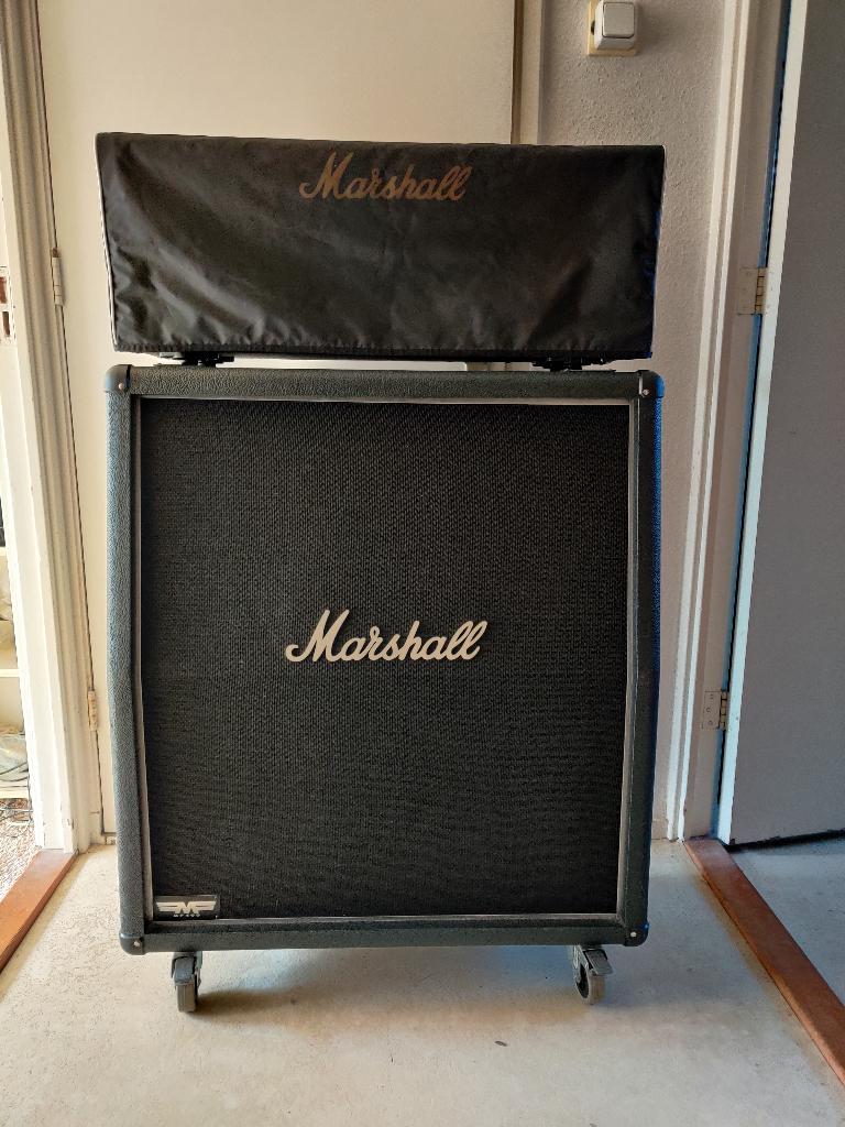 Marshall Mode Four MF350 head + MF400 Cab, Ophalen, Gebruikt, Gitaar, 100 watt of meer