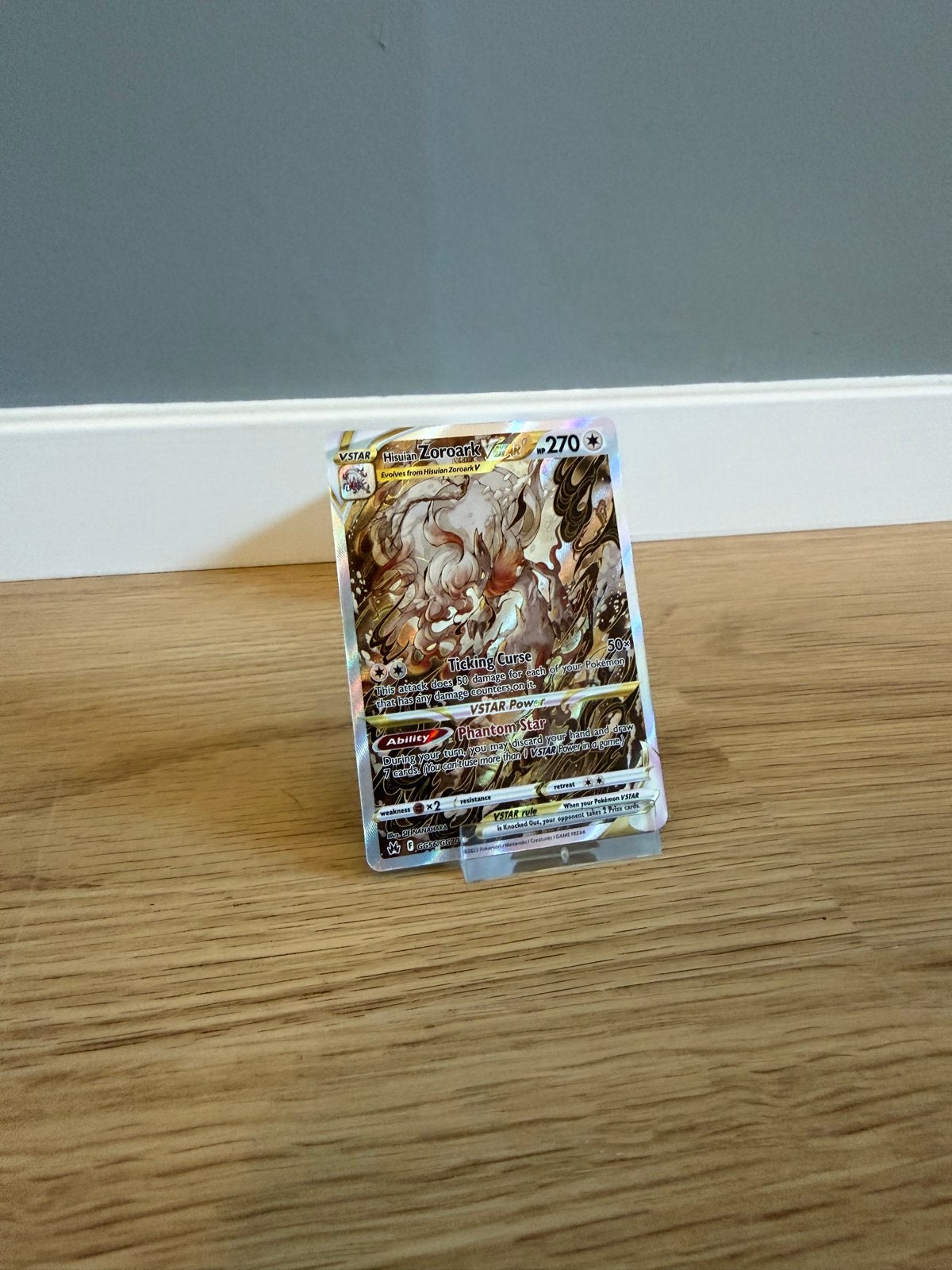 Hisuian Zoroark VSTAR 270/195 Pokémon kaart, Ophalen of Verzenden, Zo goed als nieuw, Losse kaart