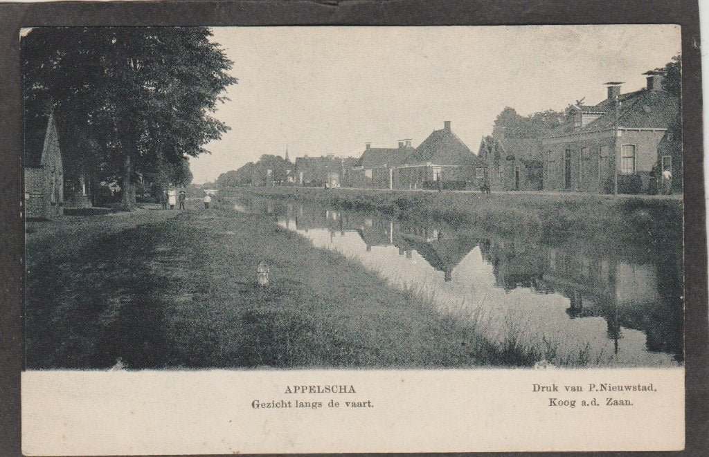appelscha  gezicht langs de vaart, Verzamelen, Verzenden, Voor 1920, Ongelopen, Friesland