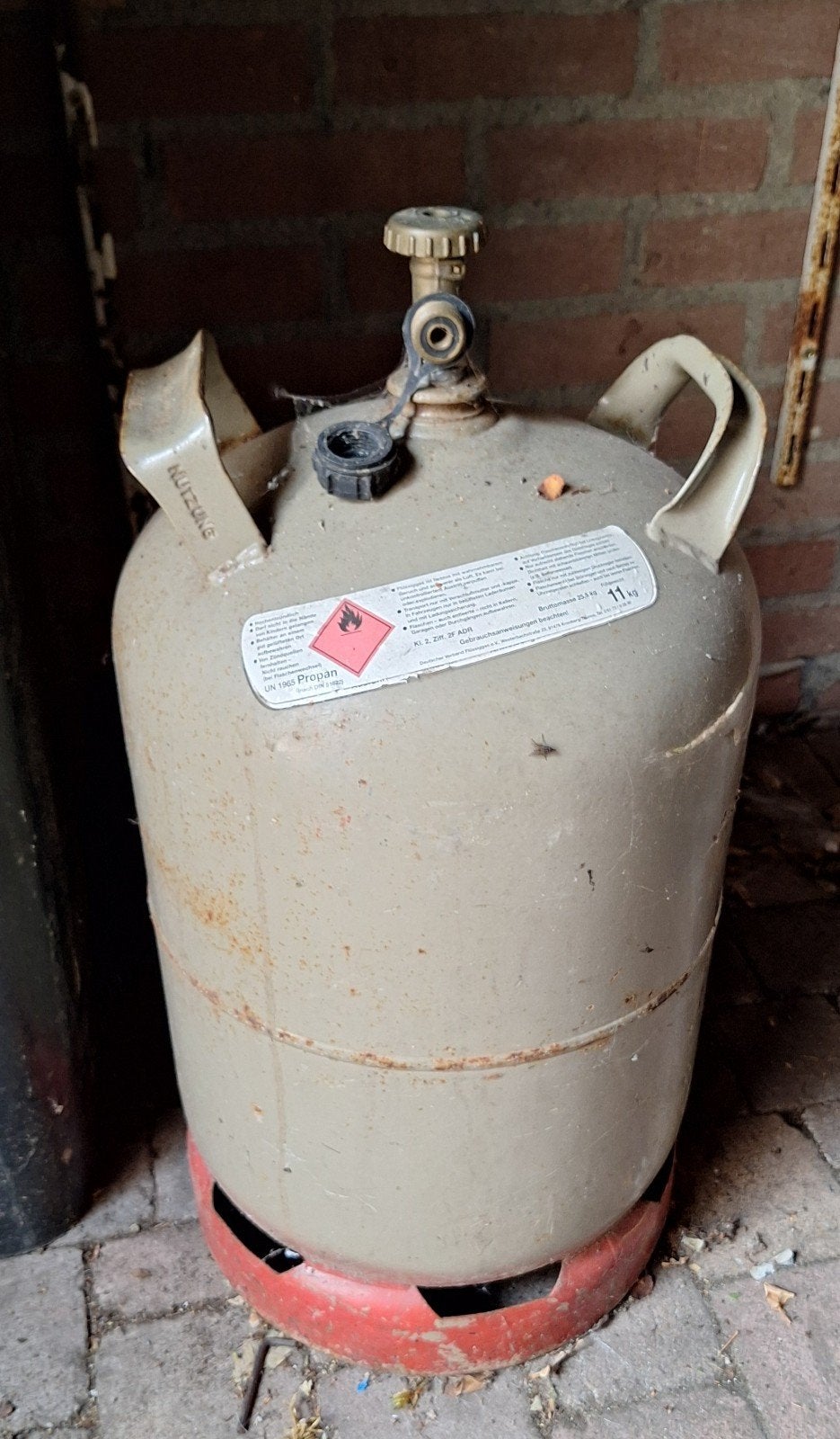 Lege propaan gasfles 11kg - Ideaal voor BBQ/camping, Ophalen, Gebruikt