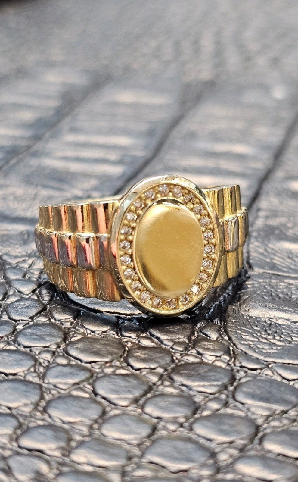Prachtige 14k gouden ring, Heer, Nieuw, Ophalen of Verzenden, 17 tot 18