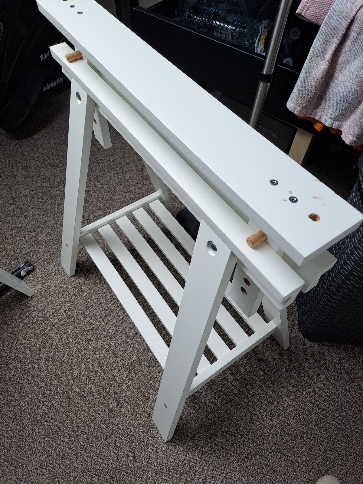 Twee stevige IKEA schragen met lichte gebruikssporen, Ophalen of Verzenden, Gebruikt