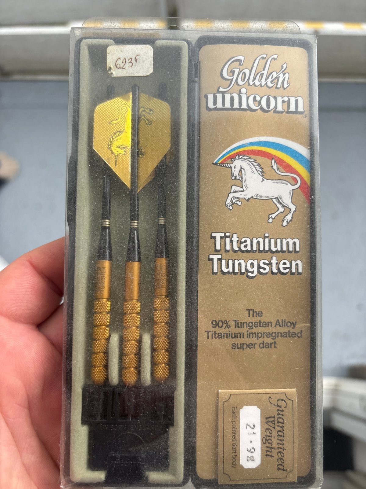 Golden Unicorn Titanium Tungsten Darts 22G - Nieuw in doos, Sport en Fitness, Darts, Ophalen of Verzenden, Nieuw, Pijlen