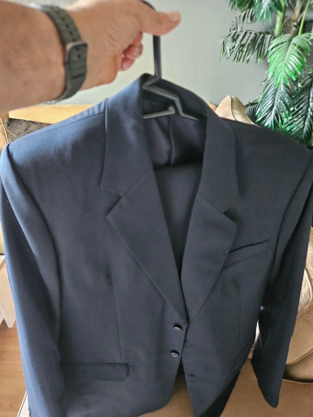heren pak maat 54, Ophalen, Zo goed als nieuw, Maat 52/54 (L), Blauw