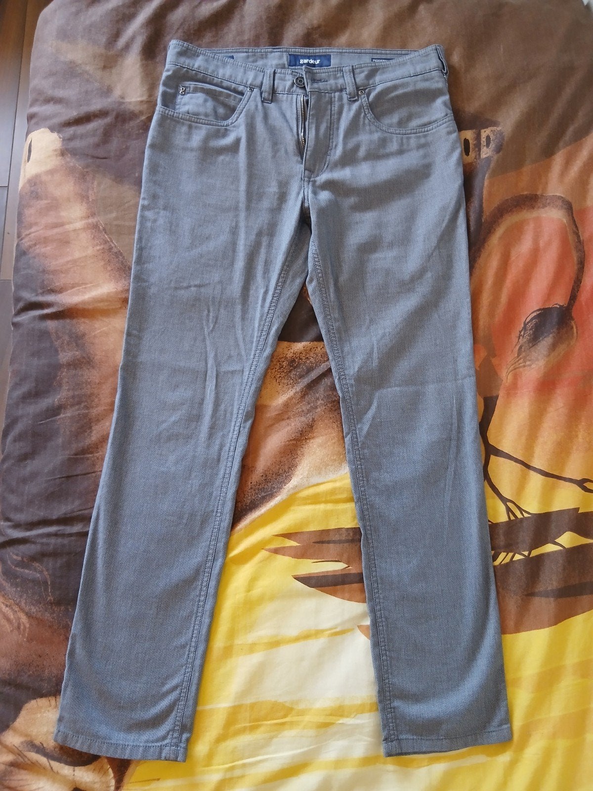 Gardeur Modern Fit Herenbroek - Grijs, Maat 33/30, Kleding | Heren, Broeken en Pantalons, Gardeur, Overige maten, Ophalen of Verzenden