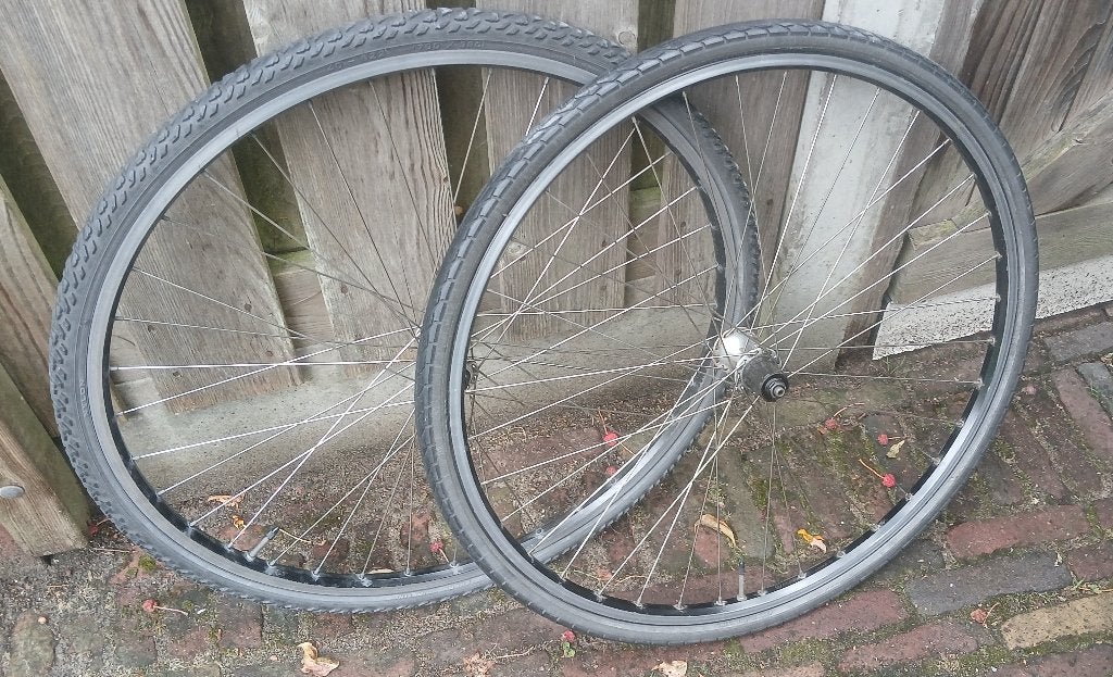 Gratis Set wielen, Fietsen en Brommers, Fietsonderdelen, Gebruikt, Toerfiets, Aluminium, Ophalen