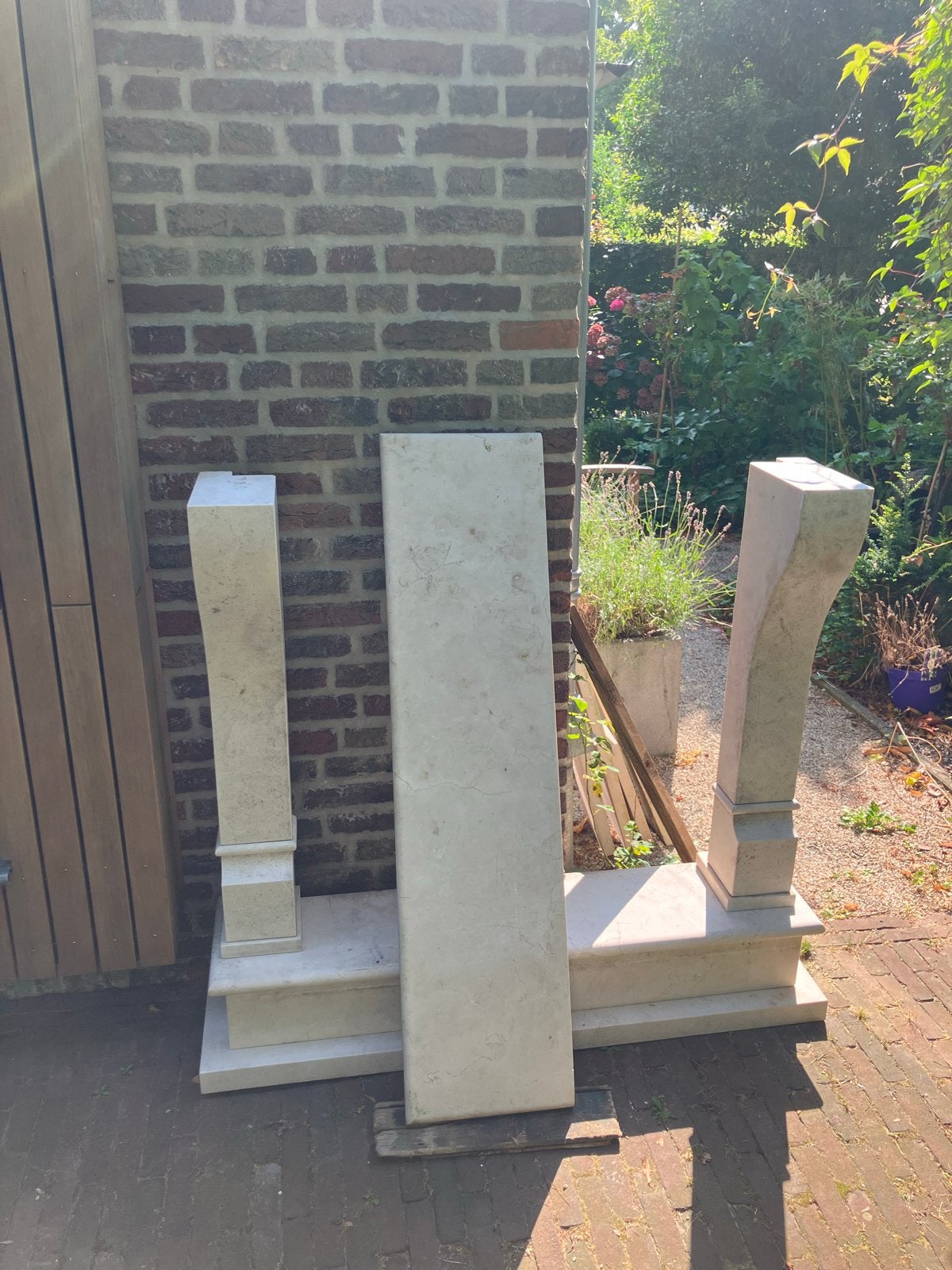 Marmeren schouw, Ophalen, Gebruikt, Vrijstaande haard