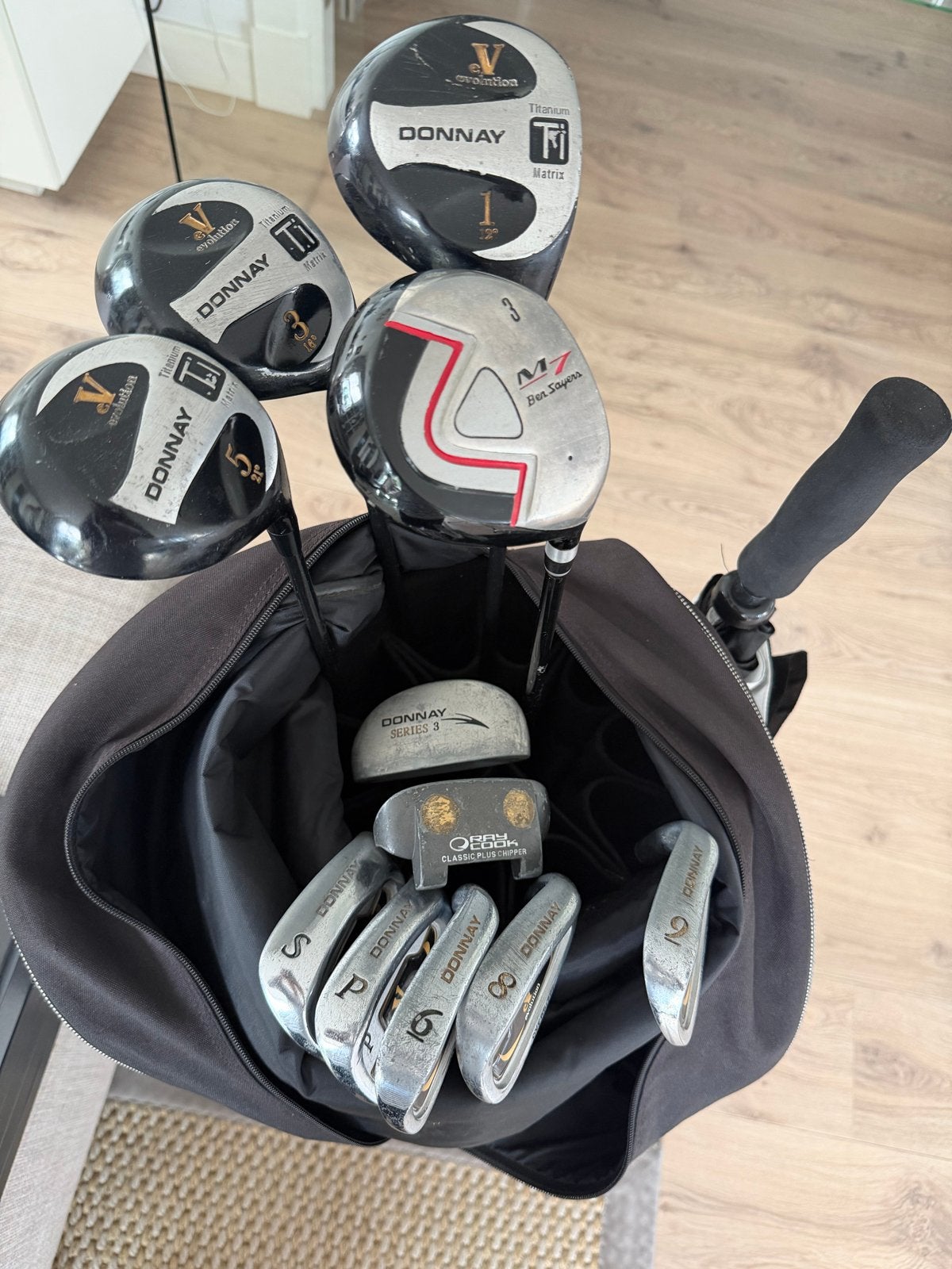 Donnay golfset met tas en trolley., Ophalen, Gebruikt, Set, Overige merken