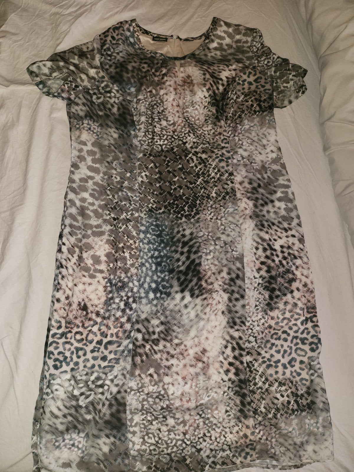 Gerry Weber jurk met dierenprint - Maat 38/40 (M), Maat 38/40 (M), Zo goed als nieuw, Gerry Weber, Boven de knie
