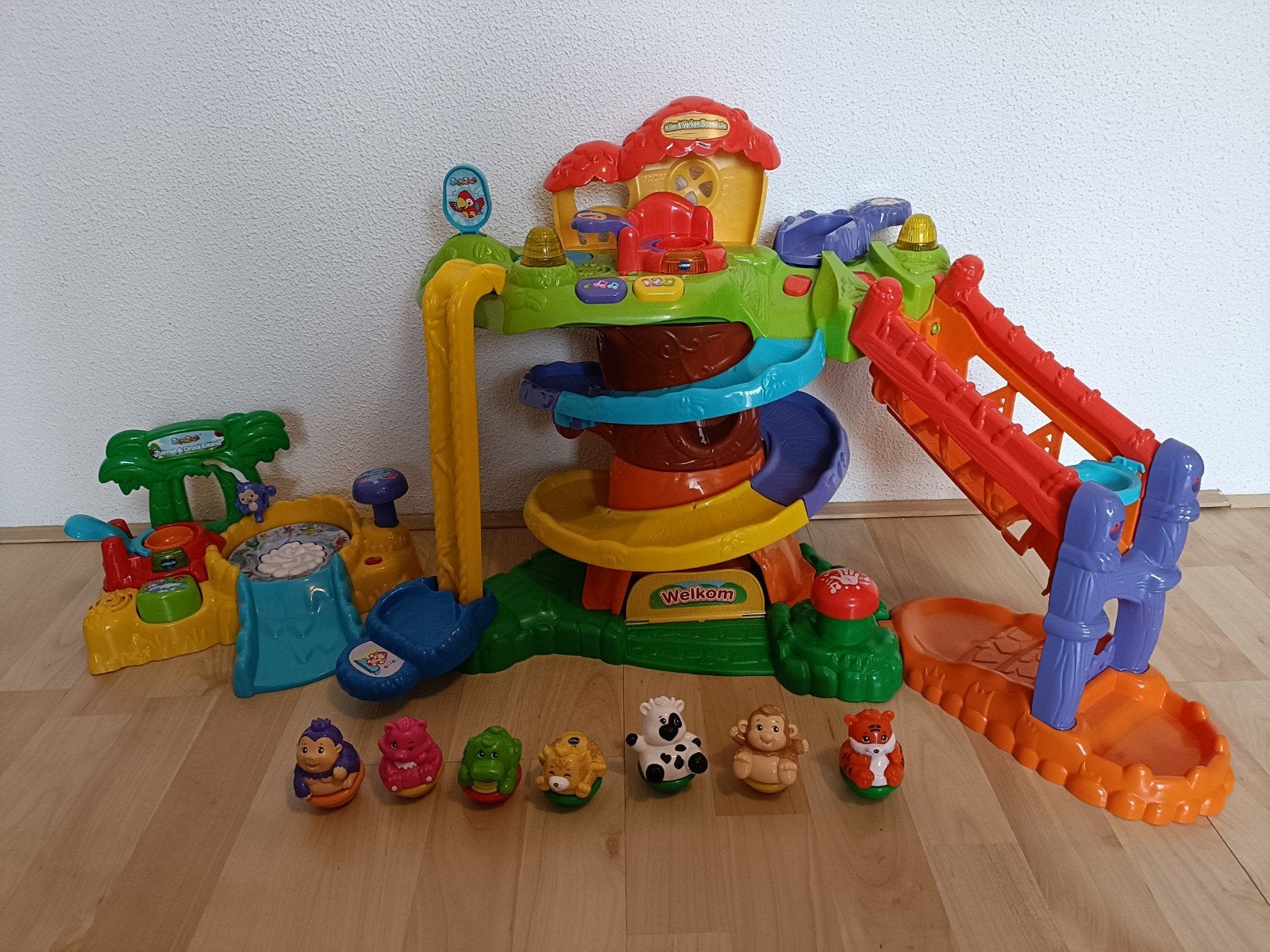 VTech Klim en Verken Boomhuis met ZoomiZooz poppetjes, Ophalen of Verzenden, Zo goed als nieuw, Jongen of Meisje