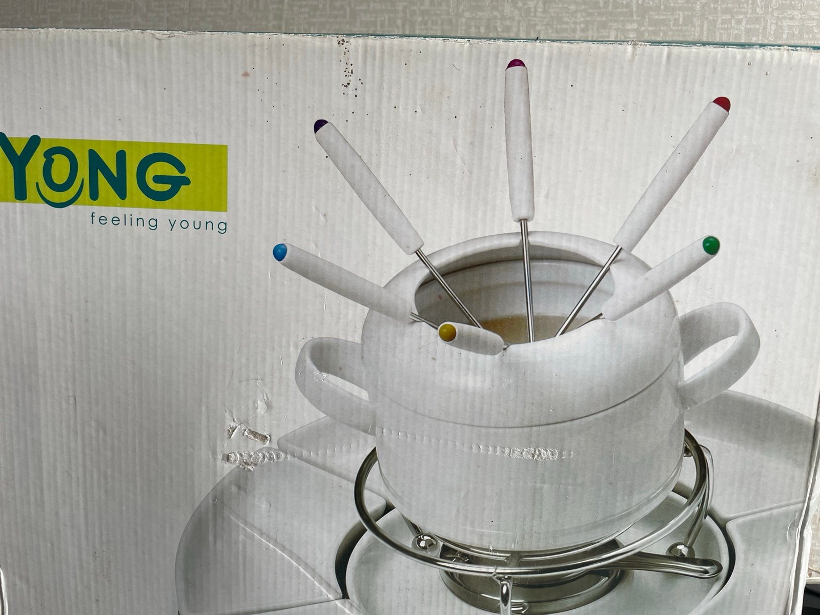 Yong Fondue Set - 17-delig, nieuw in doos, Ophalen, Nieuw, Brander, Fondueset