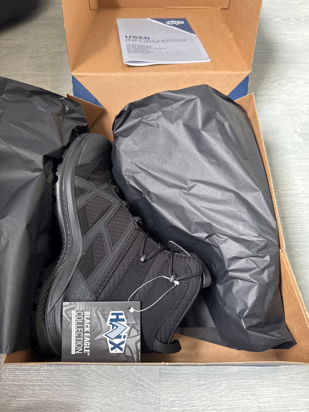 HAIX BLACK EAGLE ATHLETIC 2.1 GTX MID/BLACK - Maat 41, Ophalen, Zwart, Nieuw, Wandelschoenen of Bergschoenen
