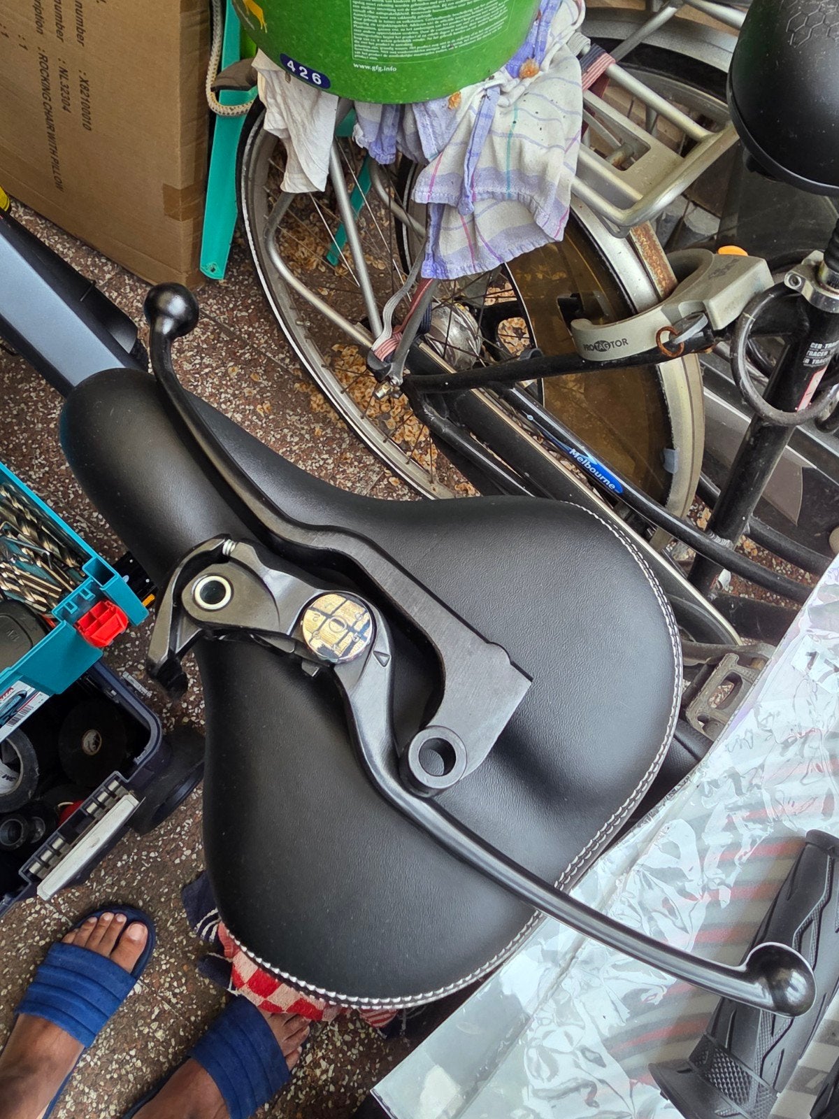 Suzuki gsx-s1000 Handvatten en met Remhendels, Fietsen en Brommers, Fietsonderdelen, Staal, Ophalen of Verzenden, Zo goed als nieuw