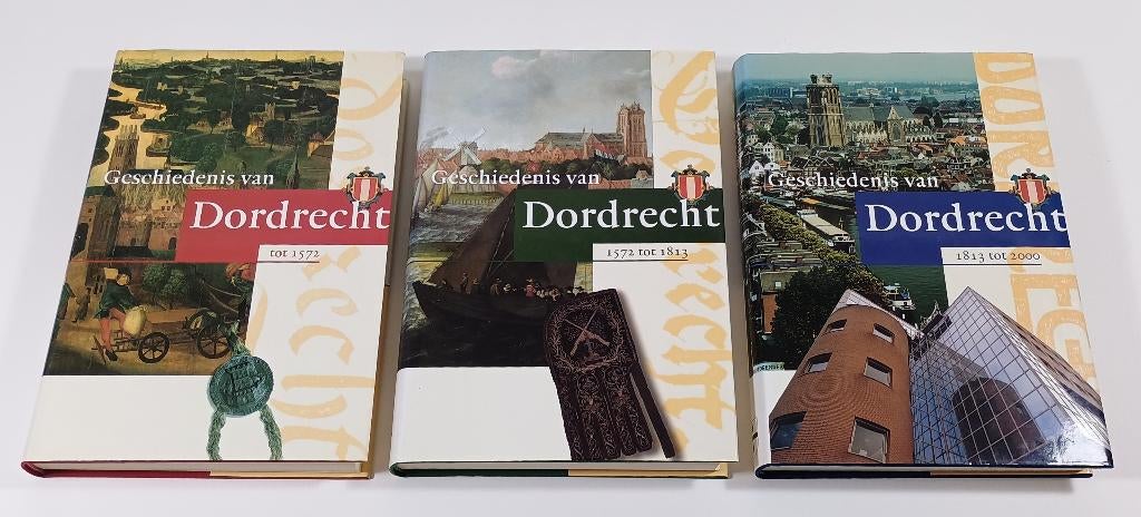 Geschiedenis van Dordrecht, 3 delen, 15e en 16e eeuw, Diverse auteurs, Ophalen of Verzenden, Zo goed als nieuw