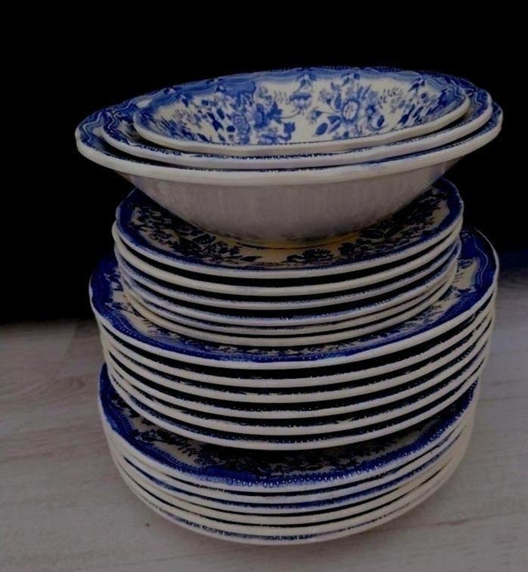 Vintage Engelse Flowers Servies:, Ophalen