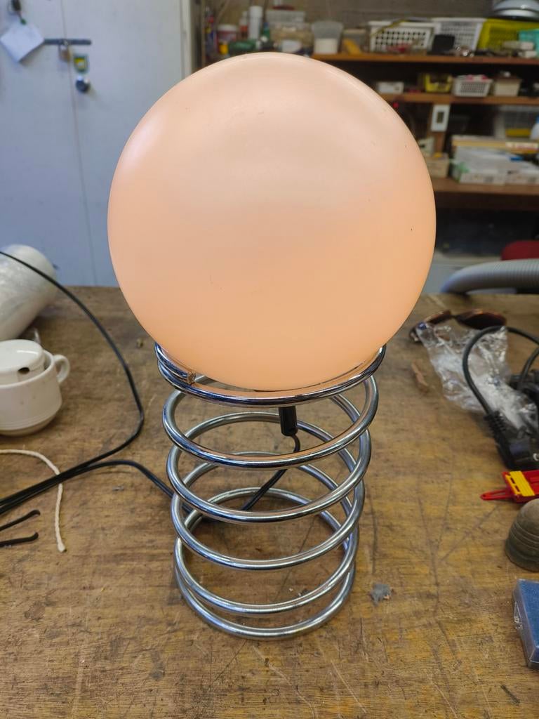 Vintage Woja Design Spiraal lamp jaren 70, Ophalen of Verzenden
