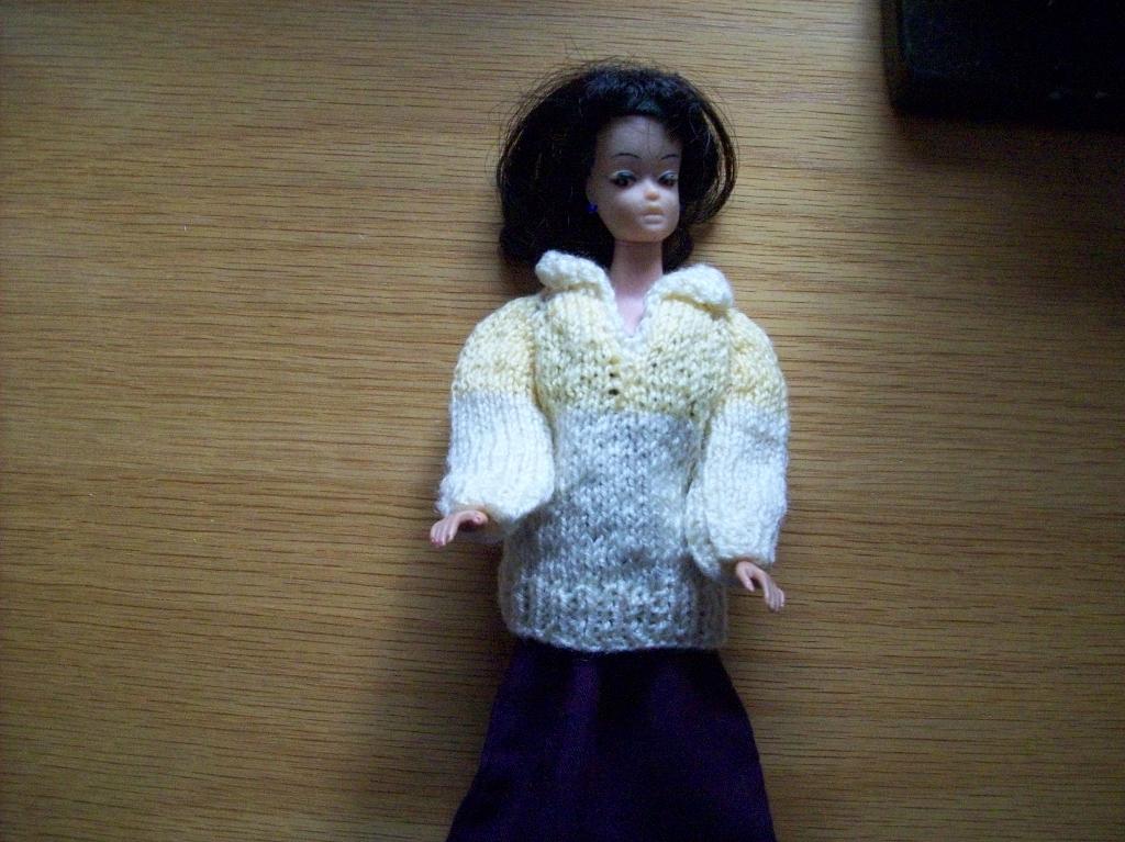 eigen gebreide poppen kleertjes truitjes, Ophalen of Verzenden, Nieuw, Barbie