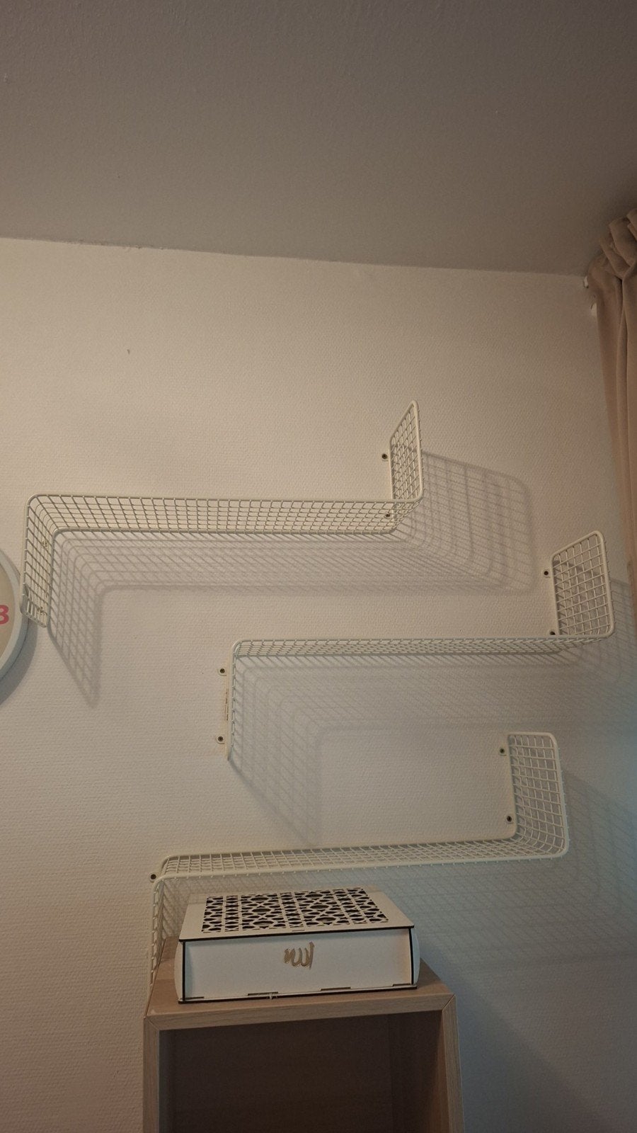 IKEA SVENSHULT Wandplank, wit, 60x20 cm, Ophalen, Zo goed als nieuw