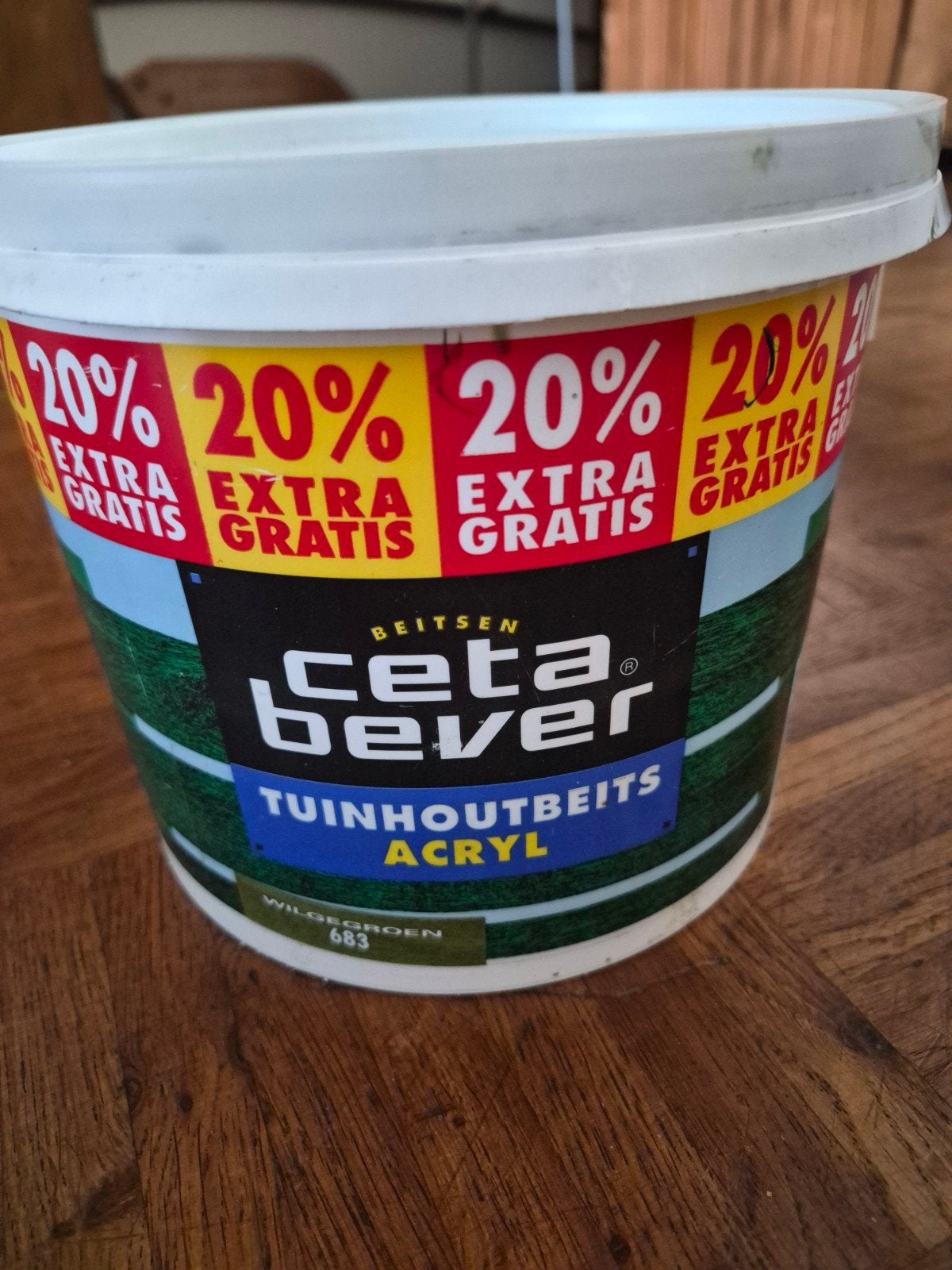 CetaBever Tuinhoutbeits Acryl Wildgroen 683, Ophalen, Groen, Beits