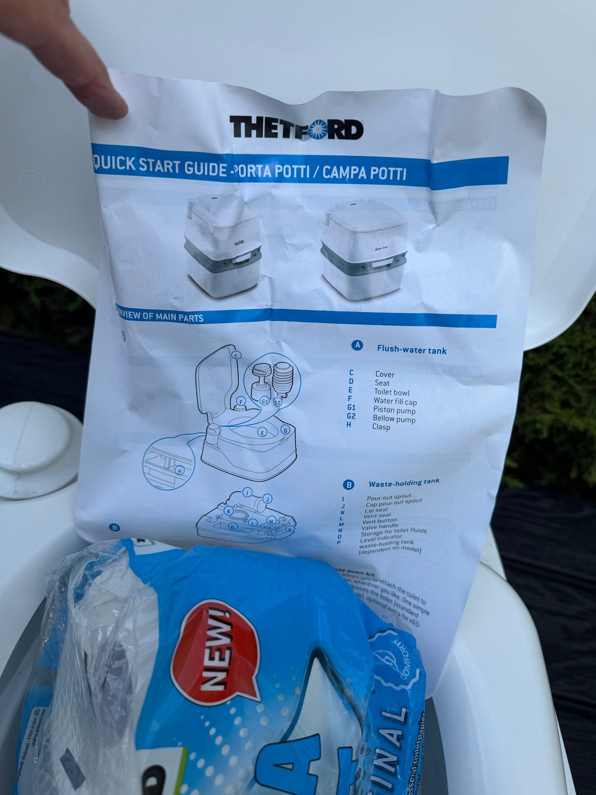 Thetford Porta Potti 145 - Draagbaar Toilet, Ophalen, Zo goed als nieuw