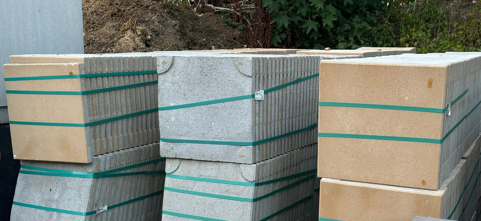 Tegels nieuw 50/50 partij aanbieding, Ophalen of Verzenden, Zo goed als nieuw, Beton, Terrastegels