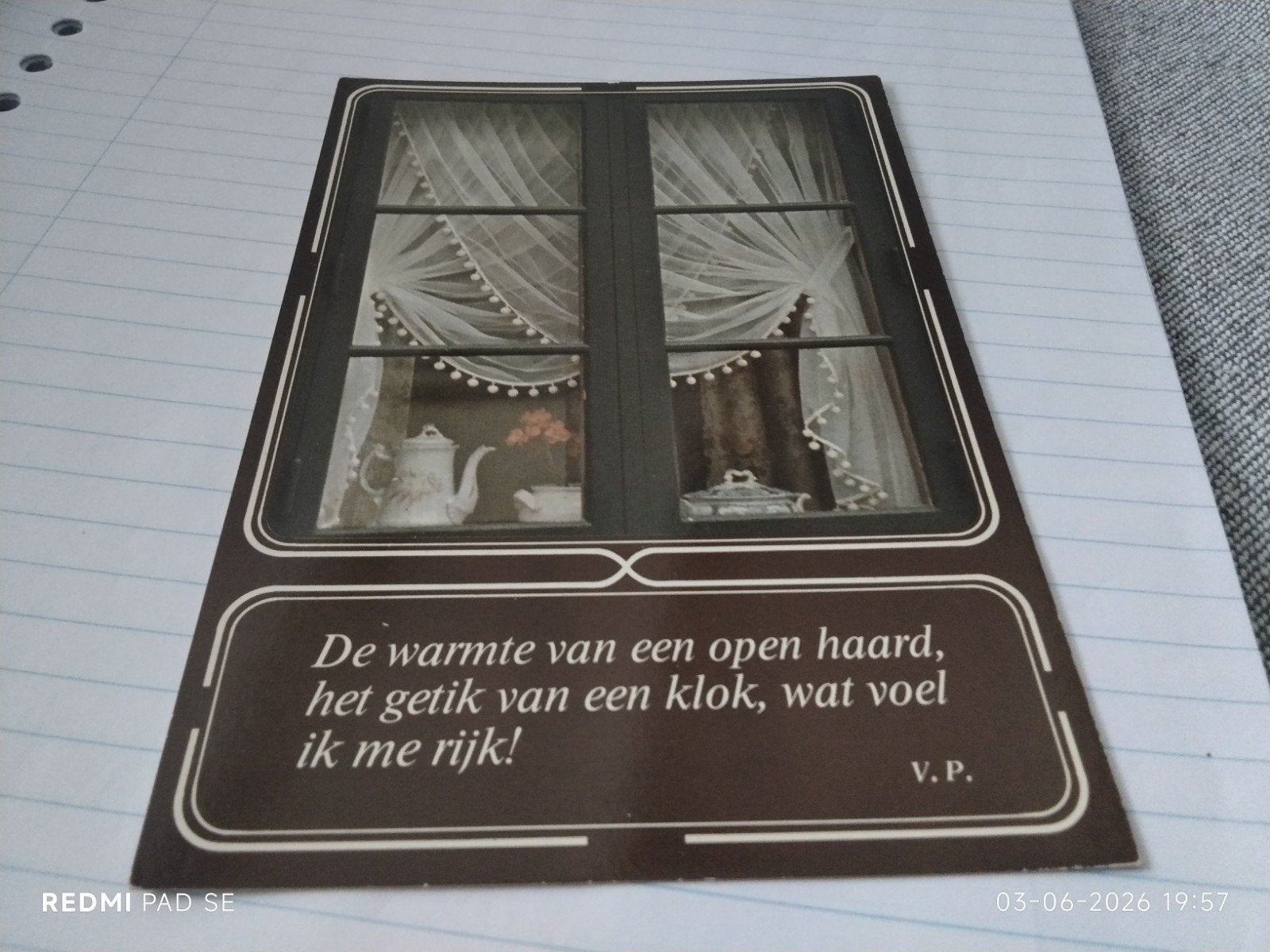 Vintage AVM Ansichtkaart: De warmte van een open haard, Ophalen of Verzenden