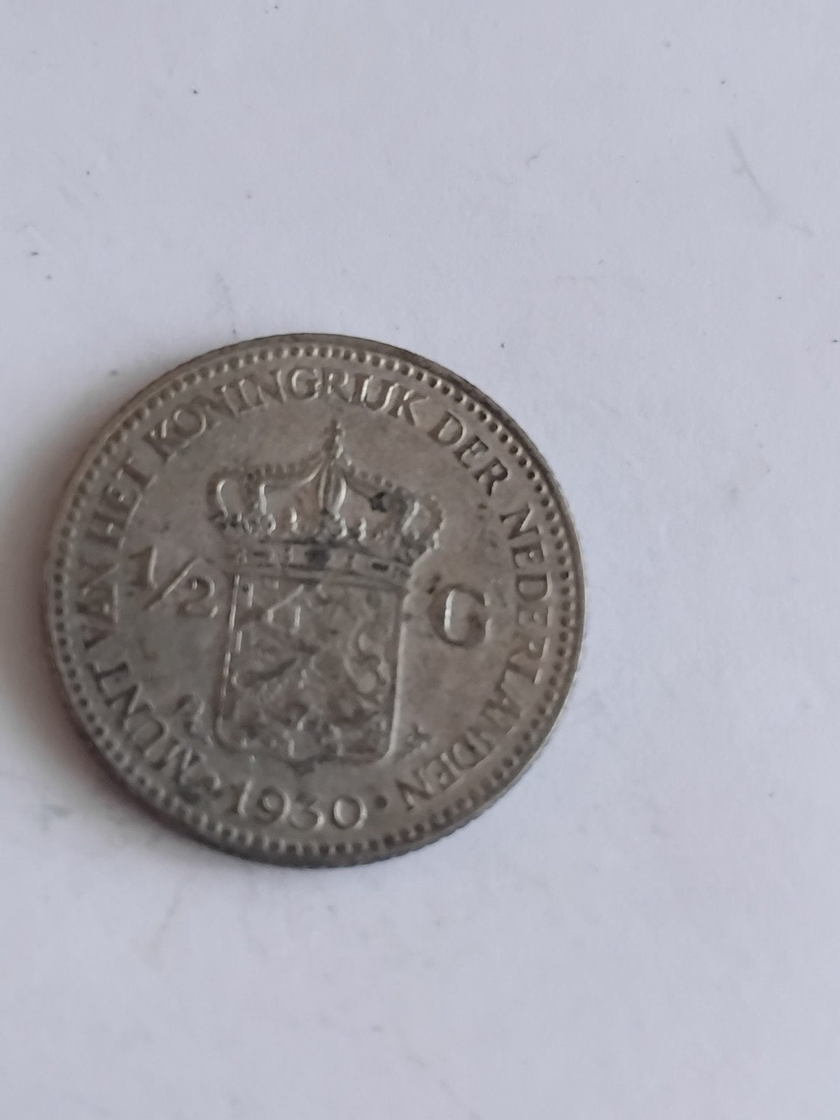 Zilveren halve gulden Wilhelmina 1930, Postzegels en Munten, Munten | Nederland, Ophalen of Verzenden