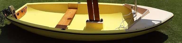 Klein Zeil Bootje van polyester, Watersport en Boten, Ophalen of Verzenden, Gebruikt, Overige typen