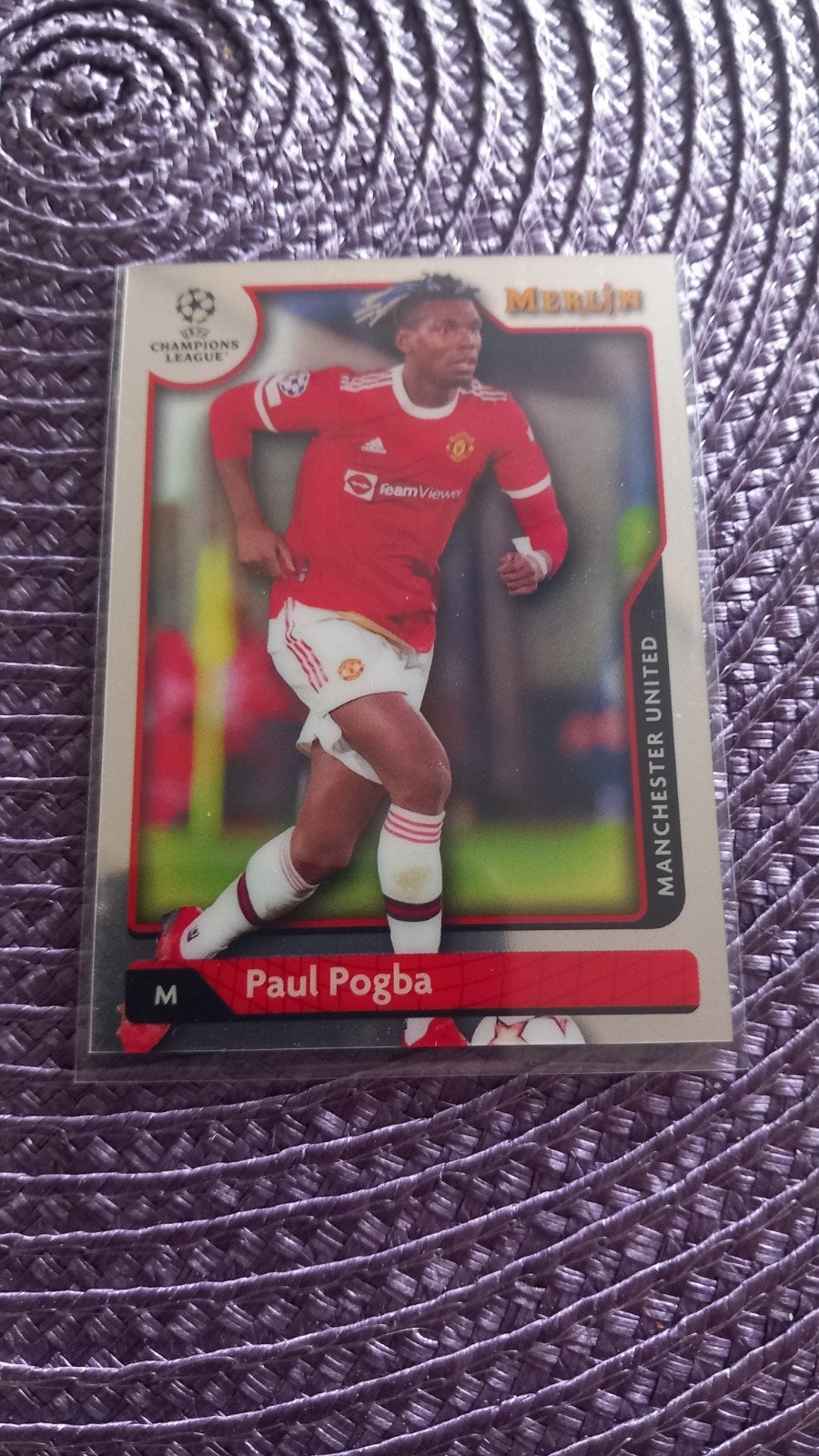 Paul Pogba Manchester United Champions League kaart, Ophalen of Verzenden