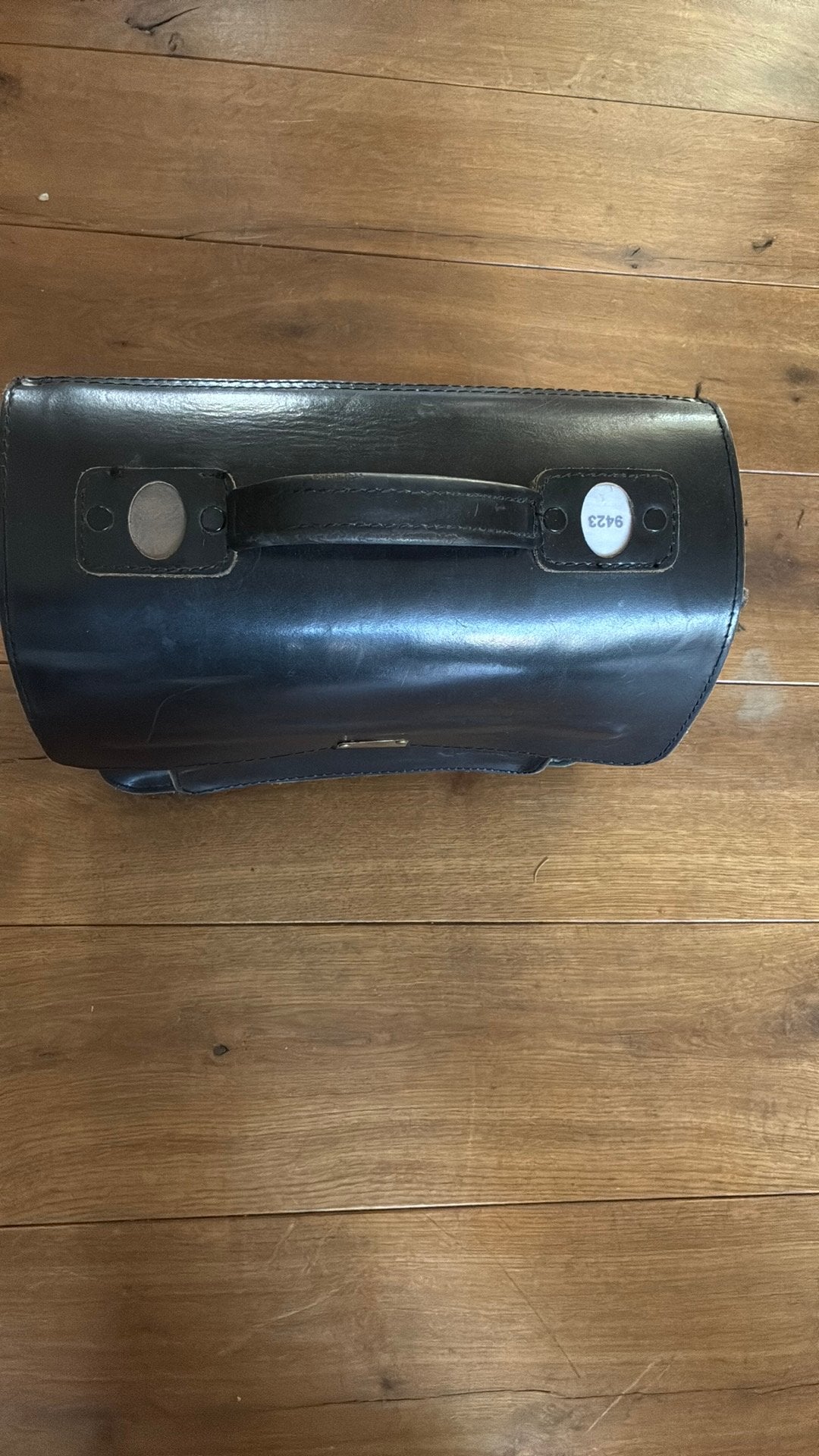 Leren Chauffeurs Tas, 40 tot 60 cm, 30 cm of meer, Gebruikt, Zwart