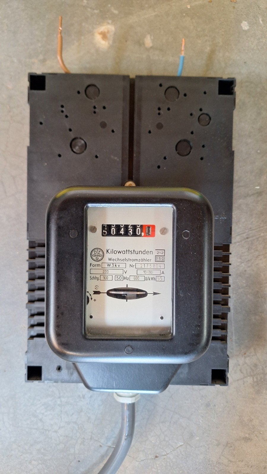 Tussenmeter Kilowattuurmeter - DZG Wisselstroommeter, Ophalen of Verzenden, Overige typen