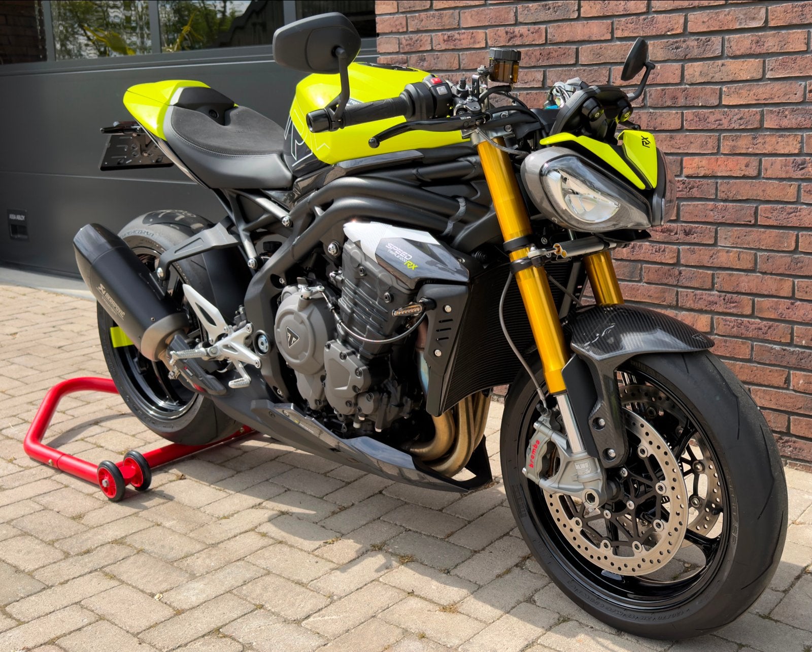 Gelimiteerde Triumph Speed Triple RX - Nieuwstaat, Motoren, Nieuw, Motorrijbewijs A, 3 cilinders, Particulier