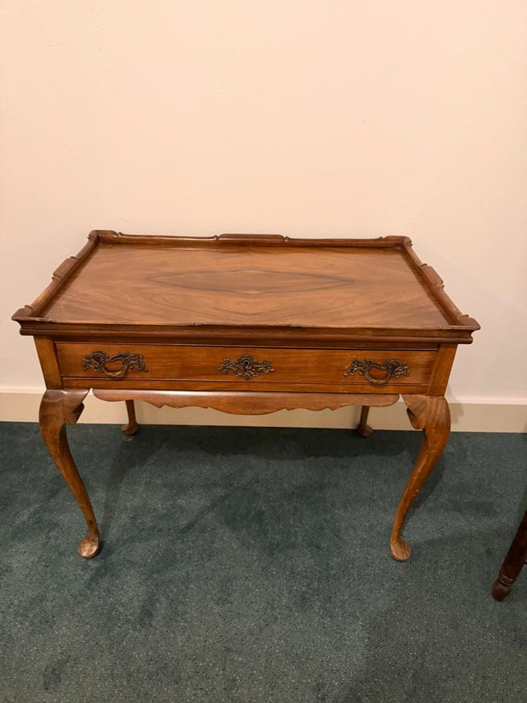 Klassieke Queen Anne / Chippendale stijl tafel – brocante, Ophalen