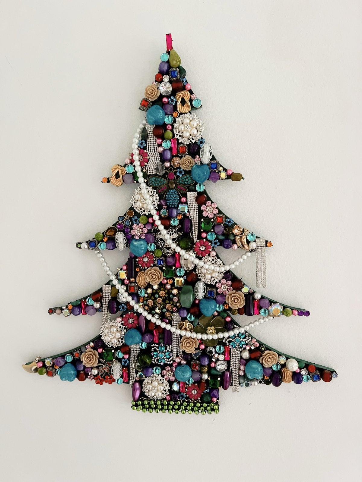 Exclusieve XL Sieraden Kerstboom Handgemaakt Kunstwerk, Ophalen of Verzenden, Nieuw