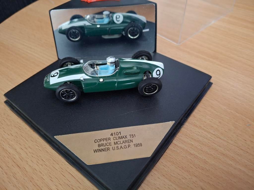 Bruce Mclaren Cooper Climax T51 1959 Quartzo 1:43, Ophalen of Verzenden, Zo goed als nieuw, Auto, Overige merken