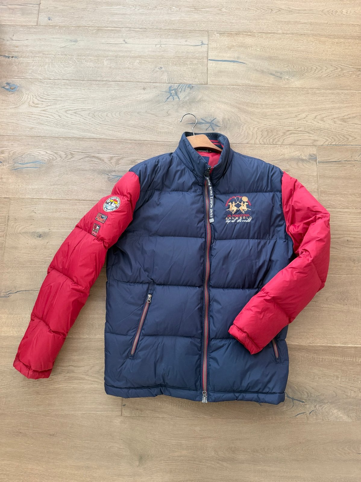 La Martina Winterjas St Moritz Snow Polo Edition, Ophalen of Verzenden, Nieuw, Maat 56/58 (XL), Blauw