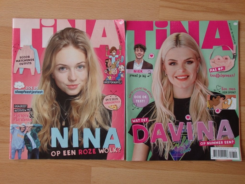 Tina uit 2019 (2 stuks), Boeken, Tijdschriften en Kranten, Gelezen, Ophalen