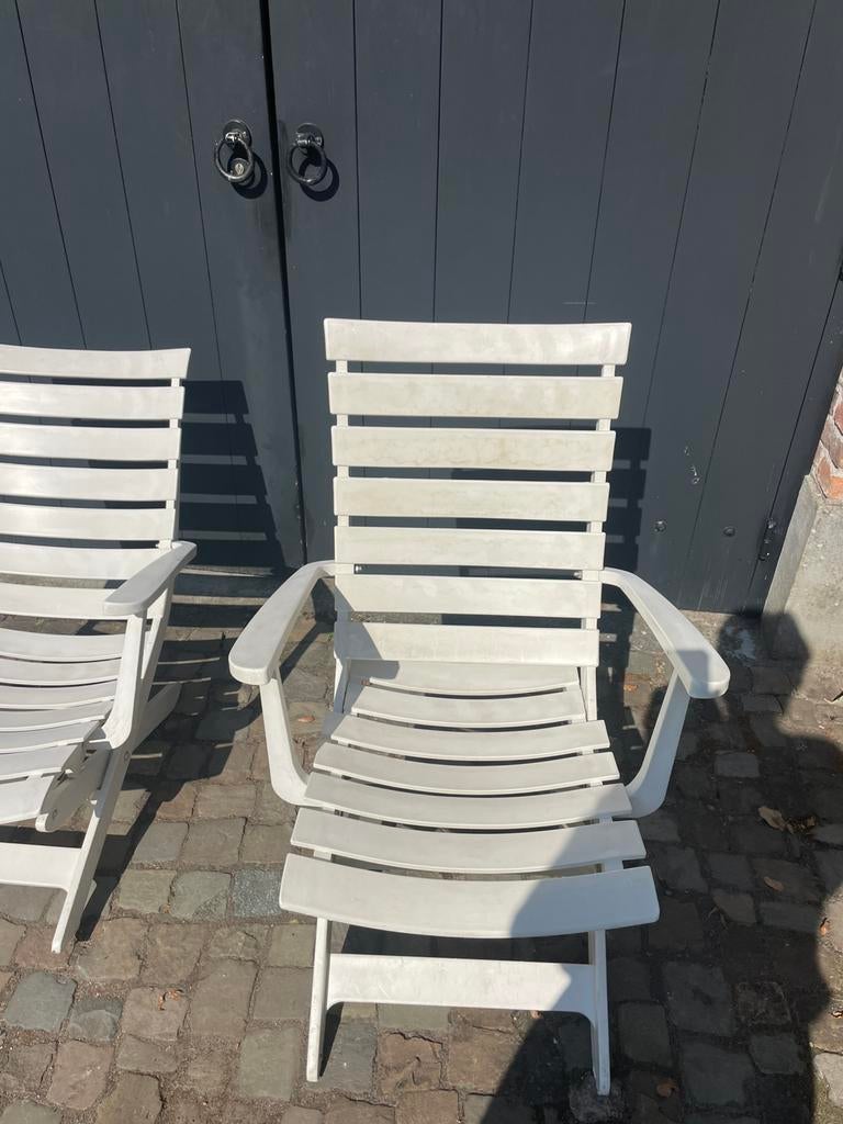 Grosfillex tuinstoelen, Ophalen, Gebruikt, Kunststof, Verstelbaar