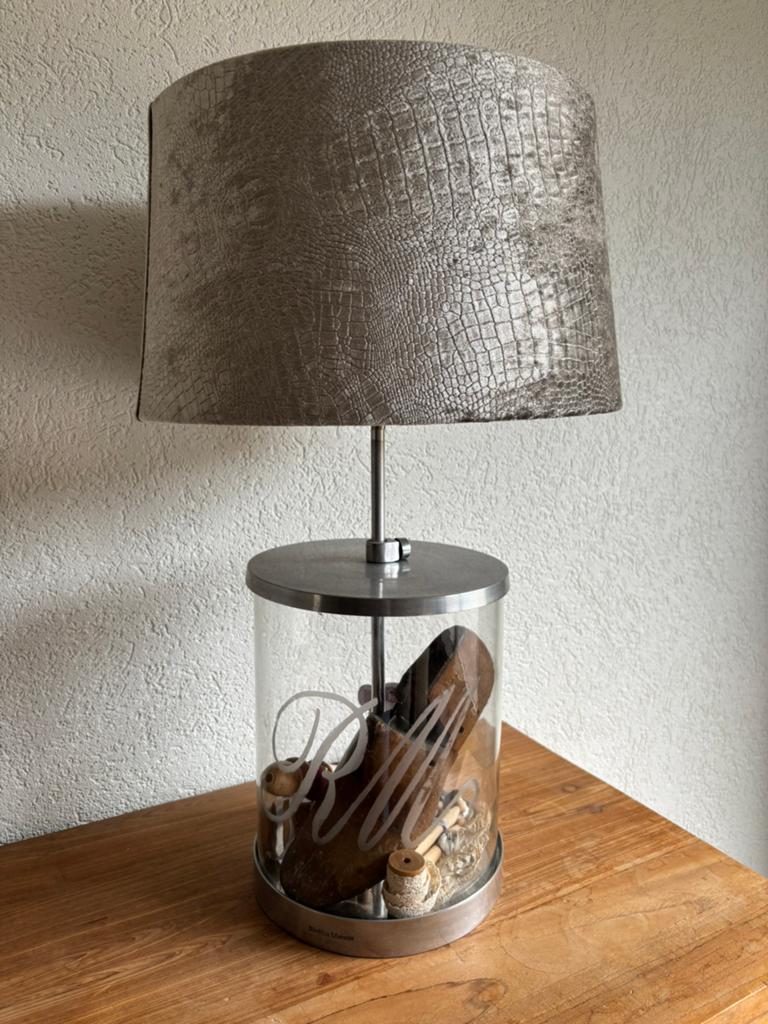 Riviera maison lamp, Ophalen of Verzenden, Gebruikt, Glas, 50 tot 75 cm