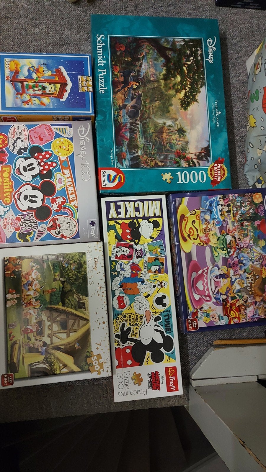 Disney puzzels, Ophalen of Verzenden, 500 t/m 1500 stukjes, Zo goed als nieuw