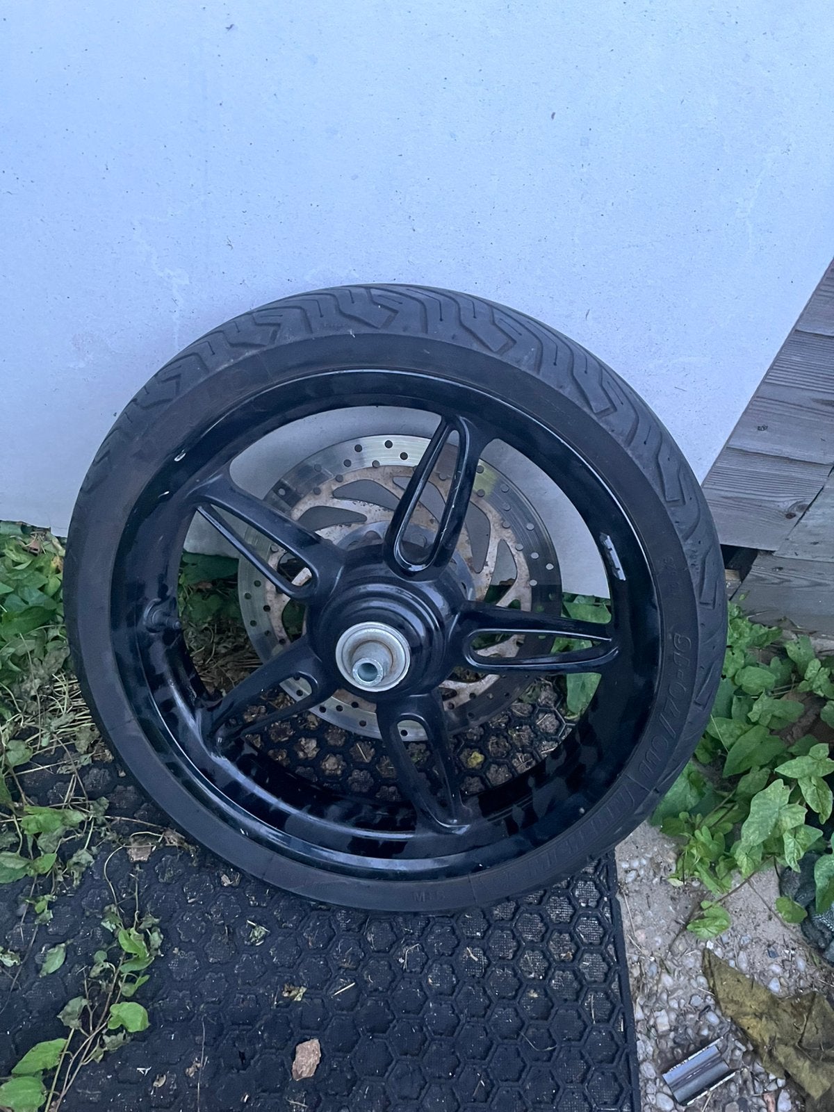 Wiel met Michelin City Grip 2 band - 16 inch, Ophalen, Gebruikt, Overige typen, Peugeot
