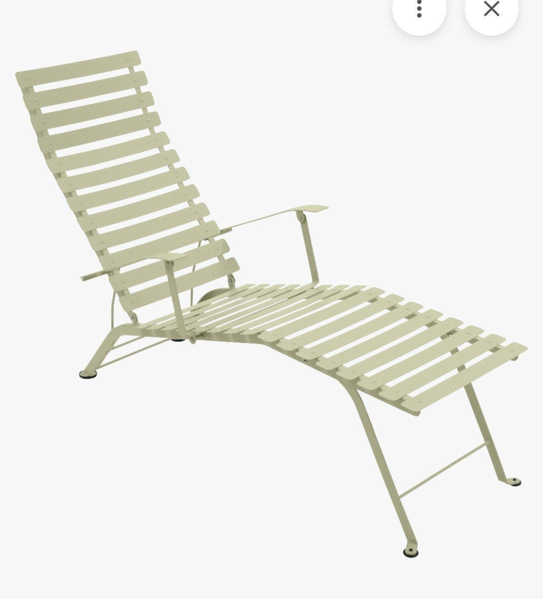 2x nieuwe fermob bistro ligbed met kussens zwart/anthracite, Ophalen, Nieuw, Aluminium