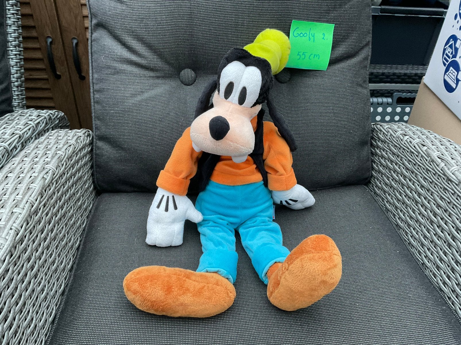 Zgan, niet kapot, grote Disney Goofy knuffel ca 55 cm, Ophalen, Goofy of Pluto, Zo goed als nieuw, Knuffel