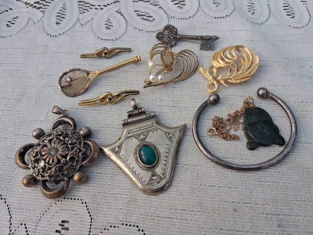 Lot vintage sieraden, Verzenden, Overige materialen