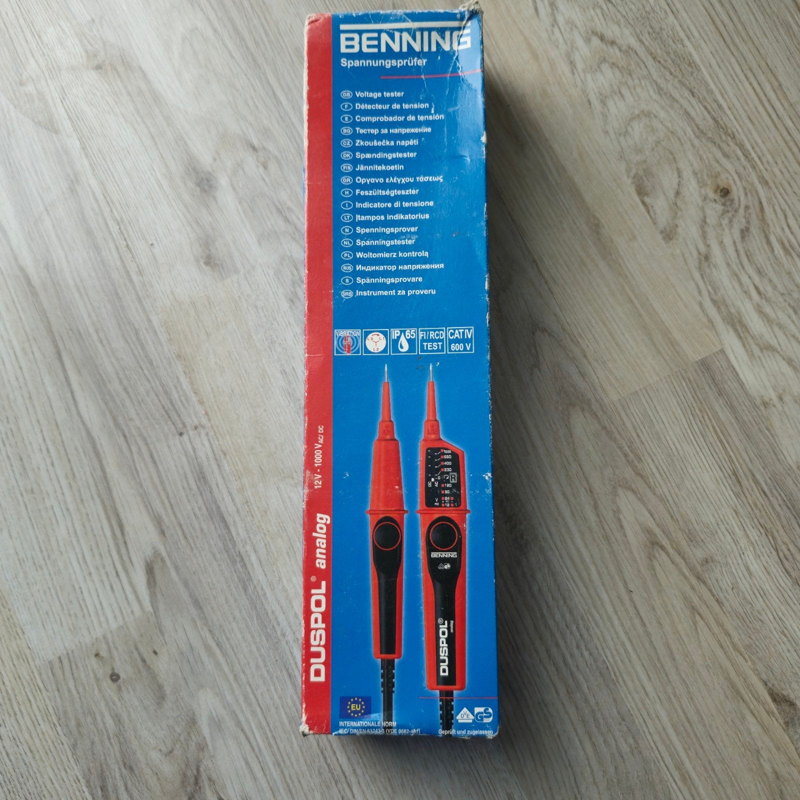 BENNING DUSPOL analoge spanningstester 12V-1000V AC/DC, Doe-het-zelf en Verbouw, Ophalen of Verzenden, Gebruikt, Elektriciteit