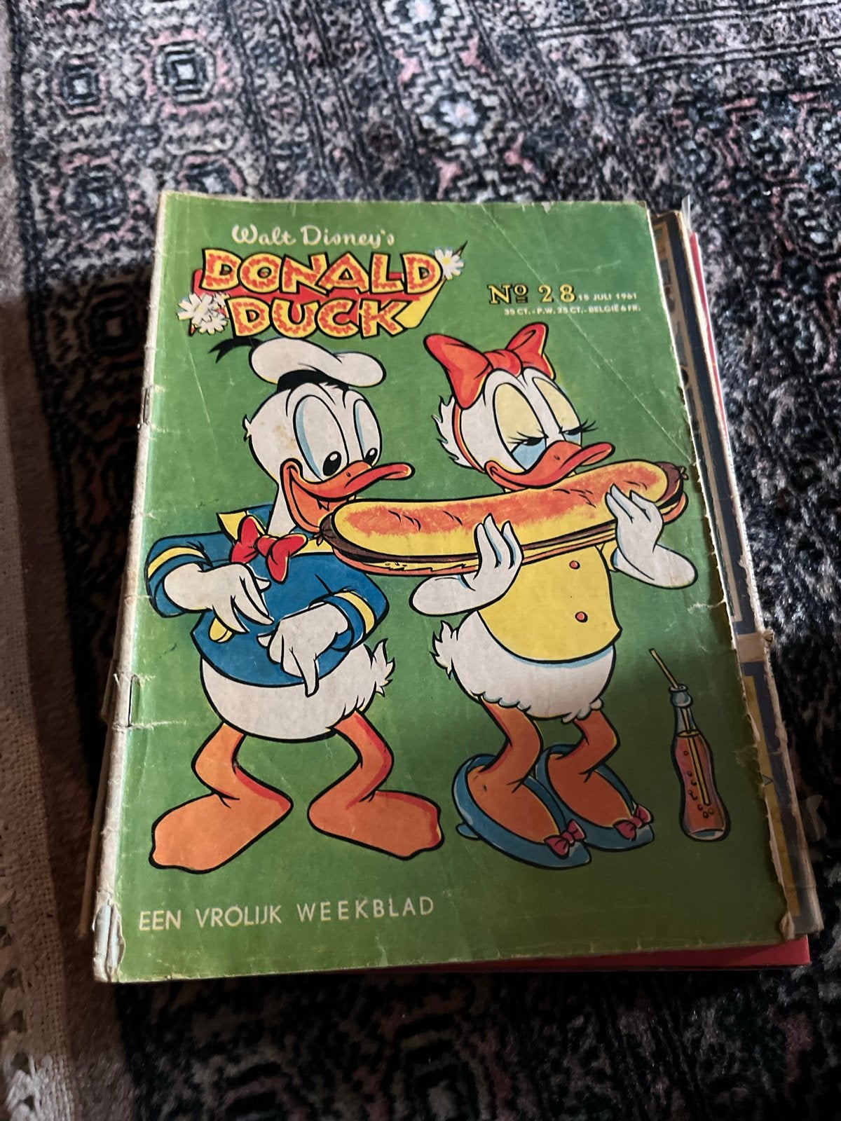 Walt Disney's Donald Duck Weekblad - Nr. 28, 1961, Eén stripboek, Ophalen, Gelezen
