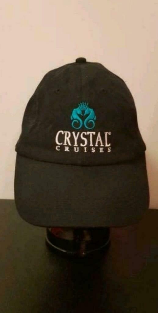 Luxe Crystal Cruises baseball cap / pet – zwart, Ophalen of Verzenden, Zo goed als nieuw, One size fits all, Pet